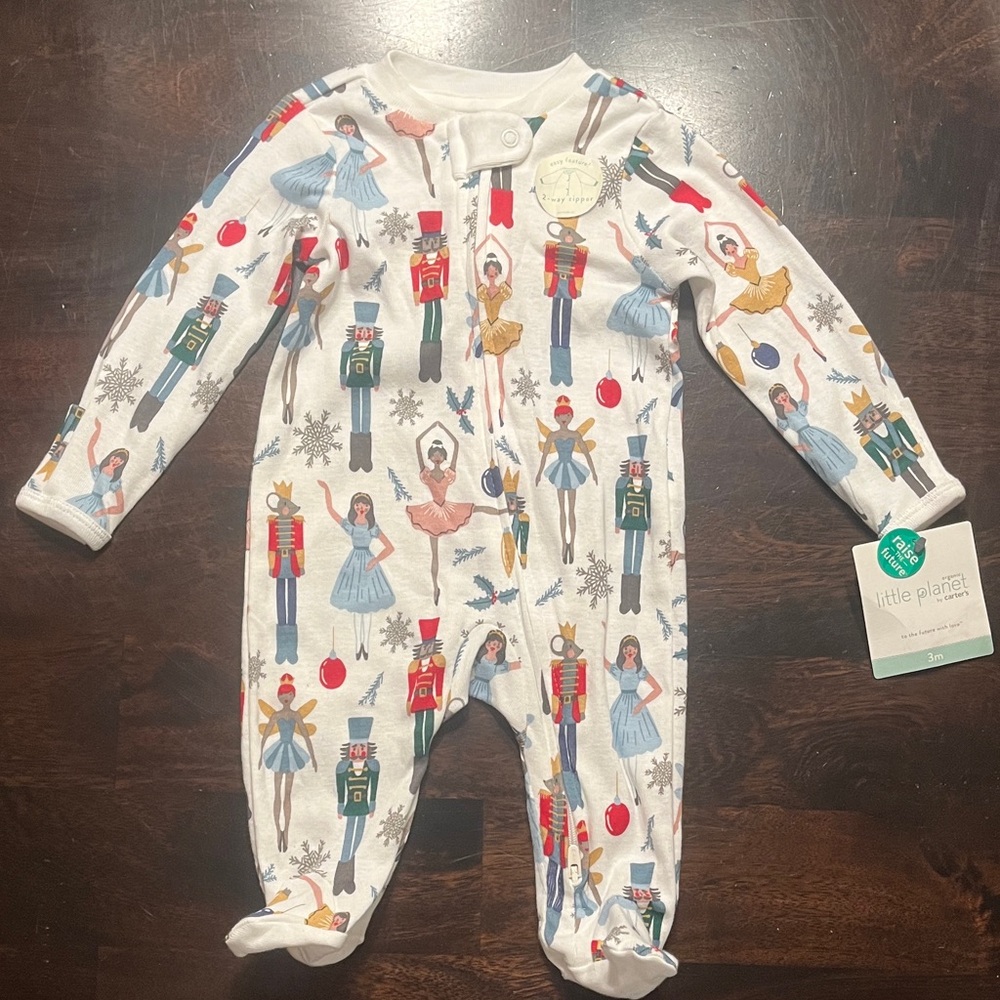 Carter’s Nutcracker Footed Onesie - 3 Months NWT